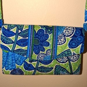 Vera Bradley Trifold Wallet w/ Shoulder Strap
